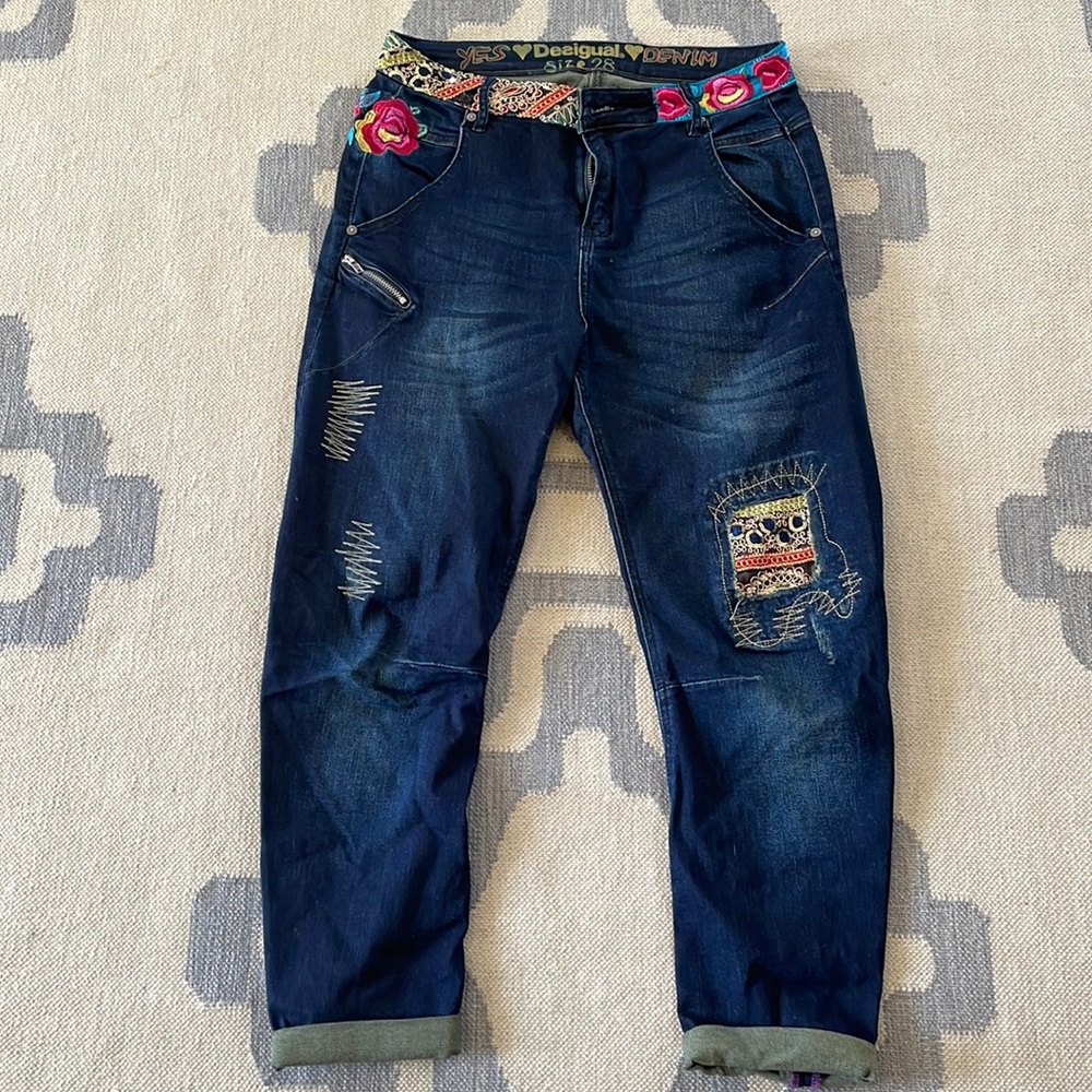 Desigual Barrel Leg Jeans